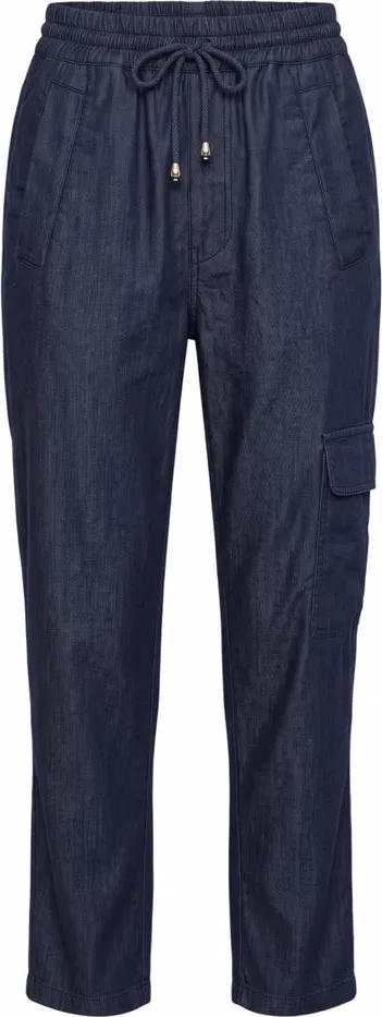 Blue Cotton Women's Pant