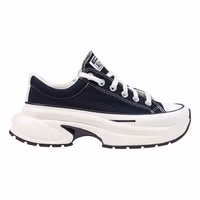Black And White Textile Chunky Sneakers 1
