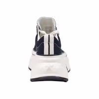 Black And White Textile Chunky Sneakers 4