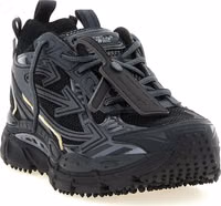 Black Polyethylene Athletic Sneakers 3
