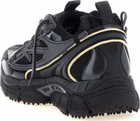Black Polyethylene Athletic Sneakers 4