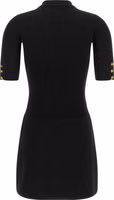 Black Viscose Short Dress 2