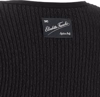 Black Viscose Short Dress 4