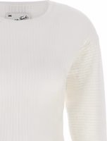 White Viscose Short Dress 3