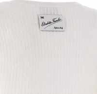 White Viscose Short Dress 4