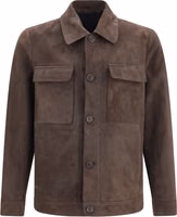 Brown Leather Leather Jacket 1