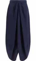 Blue Silk Long Skirt 1