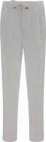 White Linen Casual Pants 1