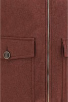 Bordeaux Wool Oves Aries Sleeveless Jacket 3