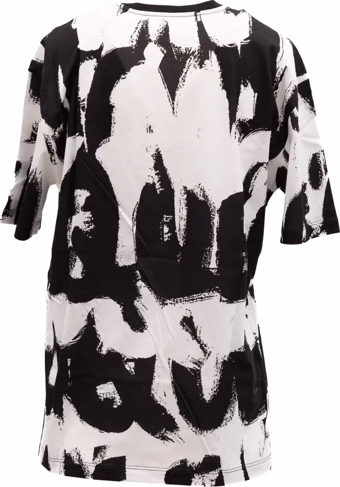 Black and White Cotton T-shirt