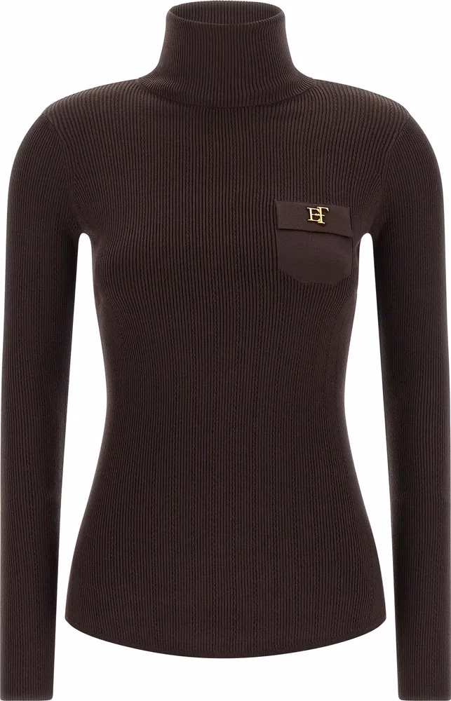 Brown Lycra Cardigan