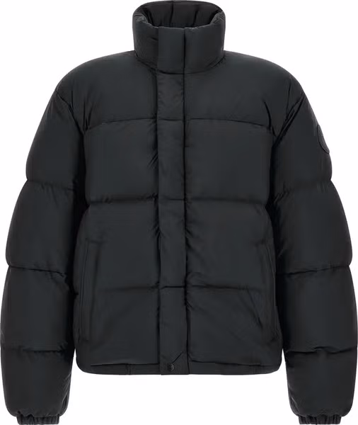 Black Polyamide Full-Length Jacket