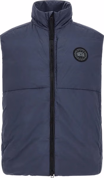 Blue Polyamide Sleeveless Jacket