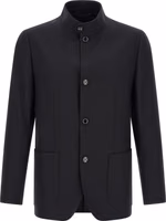 Black Cashmere Full-Length Jacket 1
