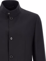 Black Cashmere Full-Length Jacket 3
