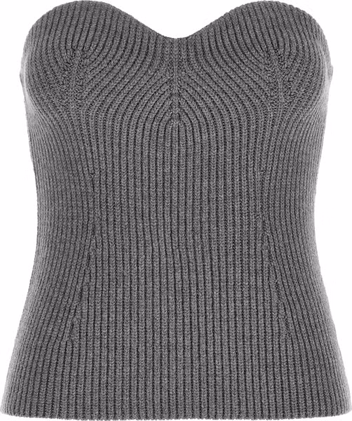 Gray Virgin Wool Blouse