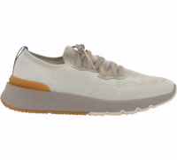 White Cotton Athletic Sneakers 1