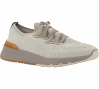White Cotton Athletic Sneakers 2