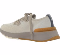 White Cotton Athletic Sneakers 3