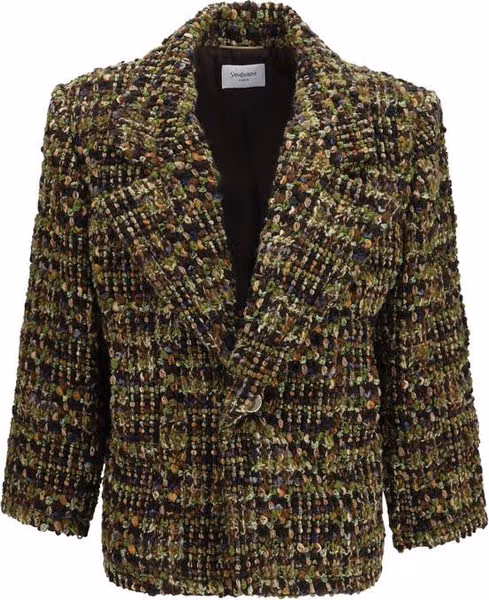 Multicolor Wool Oves Aries Full-Length Jacket