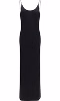 Black Viscose Casual Dress 1