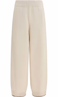 White Cashmere Casual Pants