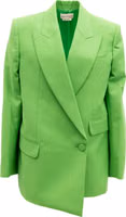 Green Women Wool Blazer 3