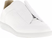 White Calfskin Low Top Sneakers 2