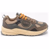 Brown Polyester Athletic Sneakers 1