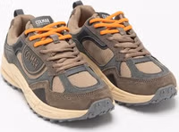 Brown Polyester Athletic Sneakers 2