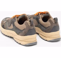 Brown Polyester Athletic Sneakers 3
