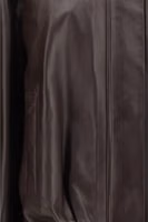 Brown Leather Bomber 3