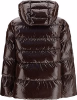 Brown Polyamide Full-Length Jacket 2