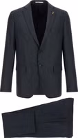 Gray Polyester Two-Piece Suit 1