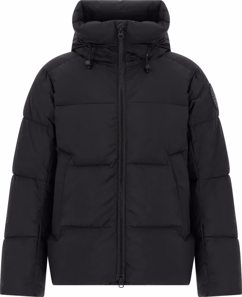 Black Polyamide Full-Length Jacket