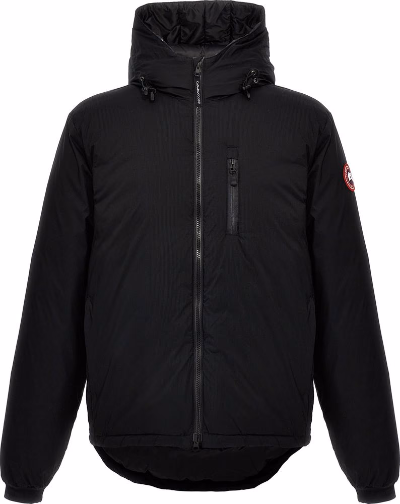 Black Polyester Shell Jacket