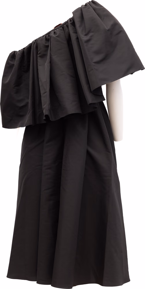 Black Women Acetate Dress