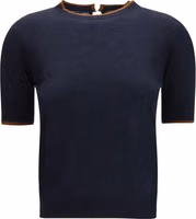 Blue Silk T-Shirt 1