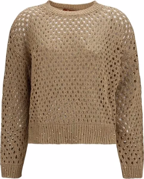 Beige Cotton Sweatshirt