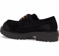 Black Suede Leather Slip-On Loafers 3