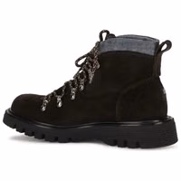 Brown Suede Leather Lace-Up Boots 3