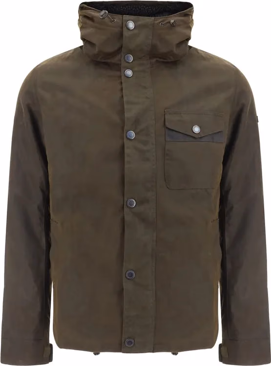 Bicolor Cotton Shell Jacket