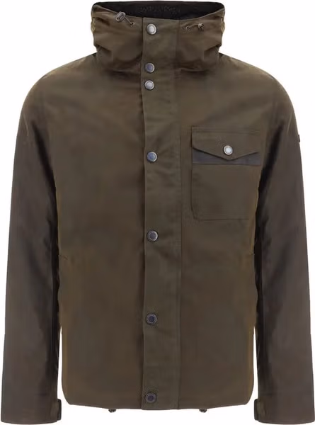 Bicolor Cotton Shell Jacket