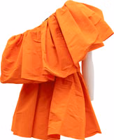 Orange Women Cocktail Dress 1