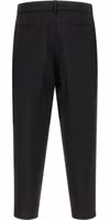 Black Virgin Wool Cropped Pants 2