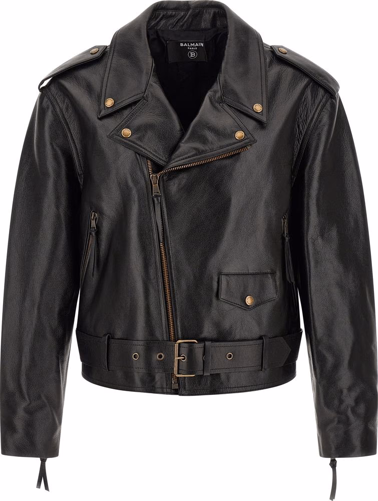 Black Calfskin Leather Jacket