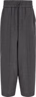 Gray Virgin Wool Casual Pants 1