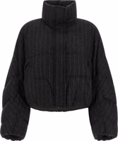 Gray Virgin Wool Full-Length Jacket 1