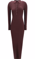 Bordeaux Viscose Casual Dress 1