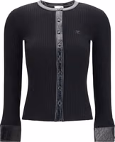 Black Viscose Cardigan 1